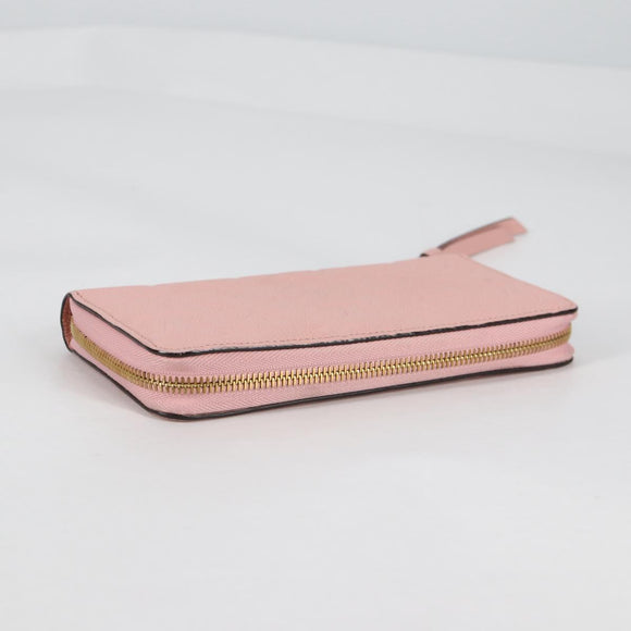 LOUIS VUITTON Empreinte Zippy Wallet Long Wallet Pink M64090 LV Auth 135026M