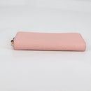 LOUIS VUITTON Empreinte Zippy Wallet Long Wallet Pink M64090 LV Auth 135026M-6
