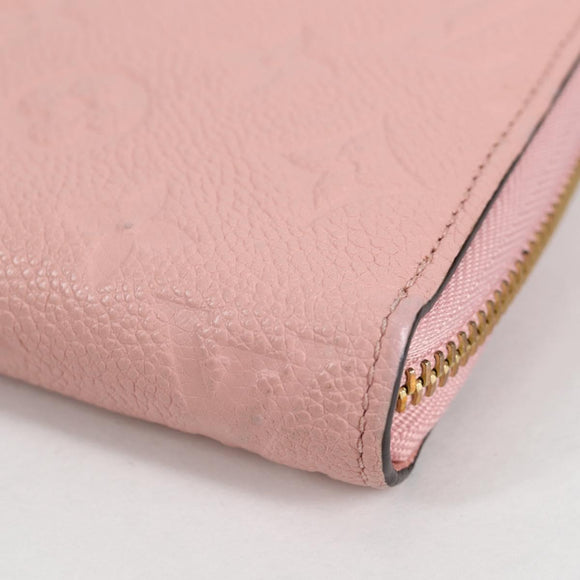 LOUIS VUITTON Empreinte Zippy Wallet Long Wallet Pink M64090 LV Auth 135026M