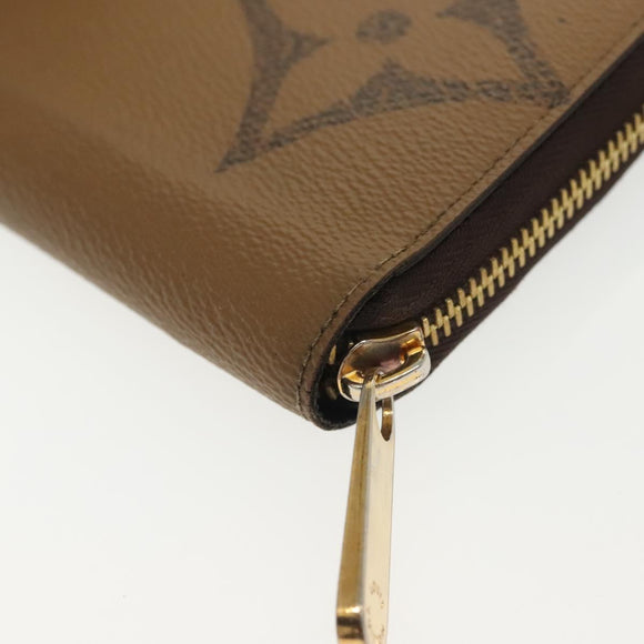 LOUIS VUITTON Monogram Giant Reverse Zippy Wallet Long Wallet M69353 Auth 135027