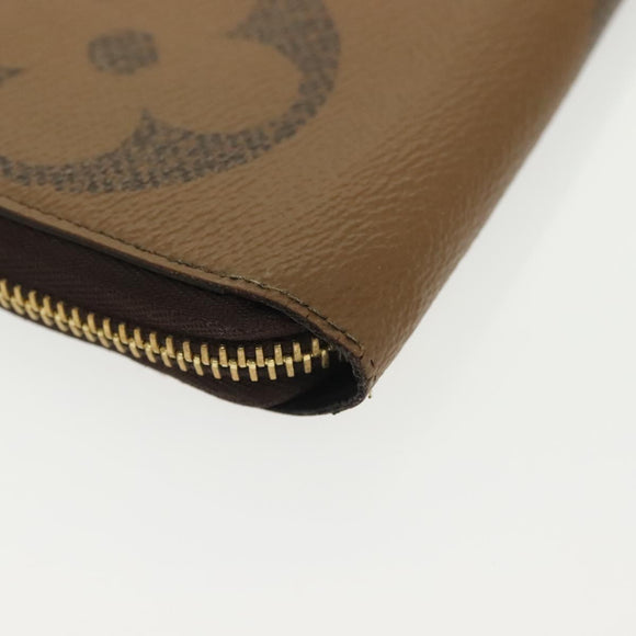 LOUIS VUITTON Monogram Giant Reverse Zippy Wallet Long Wallet M69353 Auth 135027