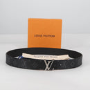 LOUIS VUITTON Eclipse 35 MM Ceinture LV Printed Initials Belt M0450 Auth 135028AM-12