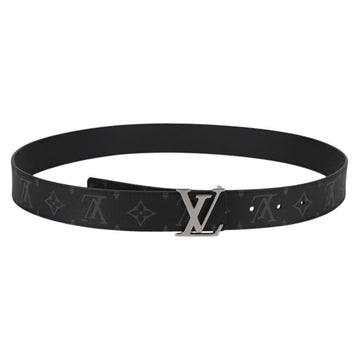 LOUIS VUITTON Eclipse 35 MM Ceinture LV Printed Initials Belt M0450 Auth 135028AM