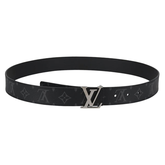 LOUIS VUITTON Eclipse 35 MM Ceinture LV Printed Initials Belt M0450 Auth 135028AM