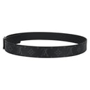 LOUIS VUITTON Eclipse 35 MM Ceinture LV Printed Initials Belt M0450 Auth 135028AM-3