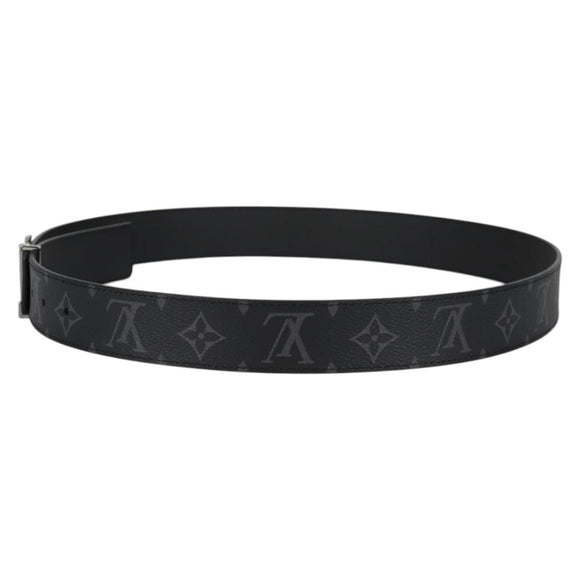 LOUIS VUITTON Eclipse 35 MM Ceinture LV Printed Initials Belt M0450 Auth 135028AM