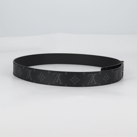 LOUIS VUITTON Eclipse 35 MM Ceinture LV Printed Initials Belt M0450 Auth 135028AM