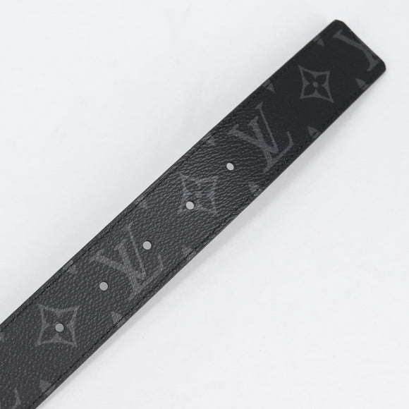 LOUIS VUITTON Eclipse 35 MM Ceinture LV Printed Initials Belt M0450 Auth 135028AM
