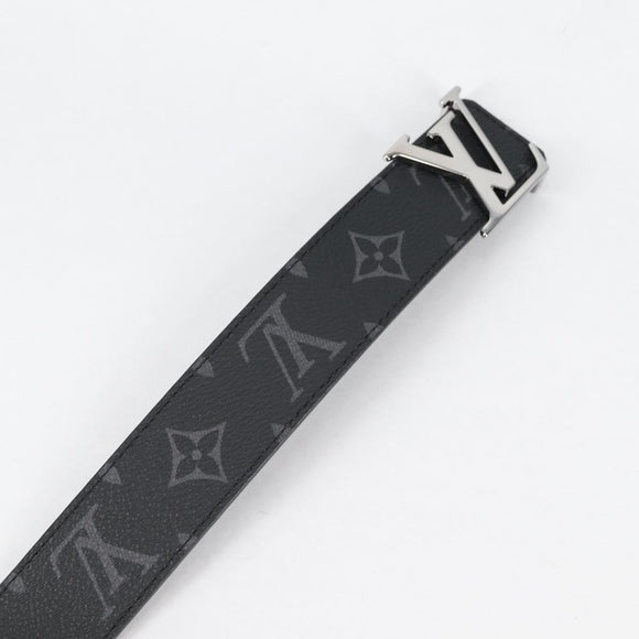 LOUIS VUITTON Eclipse 35 MM Ceinture LV Printed Initials Belt M0450 Auth 135028AM