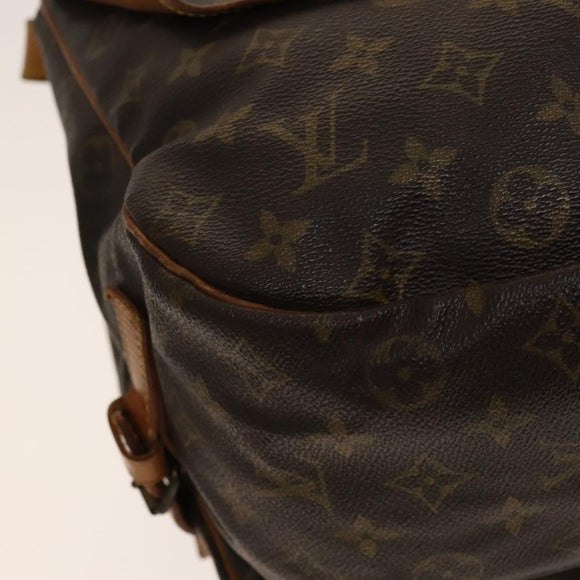 LOUIS VUITTON Monogram Saumur 35 Shoulder Bag M42254 LV Auth 135031