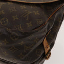 LOUIS VUITTON Monogram Saumur 35 Shoulder Bag M42254 LV Auth 135031-12
