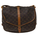 LOUIS VUITTON Monogram Saumur 35 Shoulder Bag M42254 LV Auth 135031-2