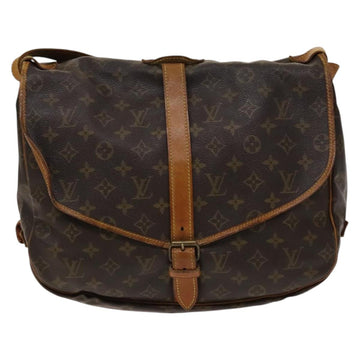 LOUIS VUITTON Monogram Saumur 35 Shoulder Bag M42254 LV Auth 135031 - 0