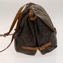 LOUIS VUITTON Monogram Saumur 35 Shoulder Bag M42254 LV Auth 135031-4