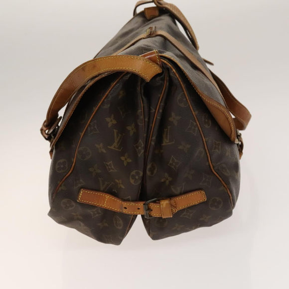 LOUIS VUITTON Monogram Saumur 35 Shoulder Bag M42254 LV Auth 135031