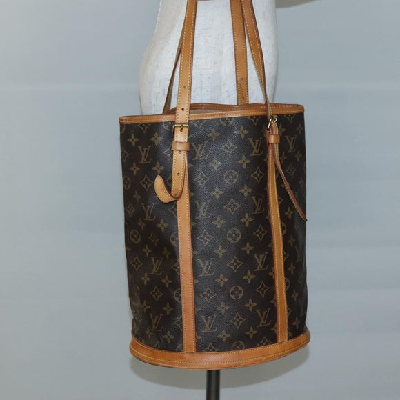 LOUIS VUITTON Monogram Bucket GM Shoulder Bag M42236 LV Auth 135034
