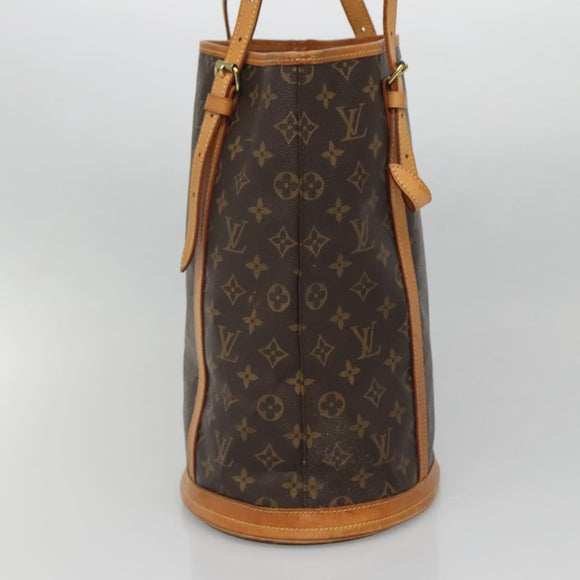 LOUIS VUITTON Monogram Bucket GM Shoulder Bag M42236 LV Auth 135034