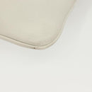 PRADA Tote Bag Canvas Beige Silver Auth 135047-16