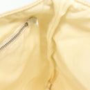 PRADA Tote Bag Canvas Beige Silver Auth 135047-20