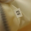 PRADA Tote Bag Canvas Beige Silver Auth 135047-12