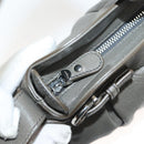 Salvatore Ferragamo Shoulder Bag Leather Gray Silver Auth 135050-10