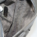 Salvatore Ferragamo Shoulder Bag Leather Gray Silver Auth 135050-11