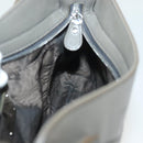 Salvatore Ferragamo Shoulder Bag Leather Gray Silver Auth 135050-19