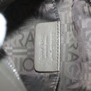 Salvatore Ferragamo Shoulder Bag Leather Gray Silver Auth 135050-12
