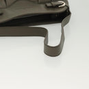 Salvatore Ferragamo Shoulder Bag Leather Gray Silver Auth 135050-7