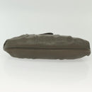 Salvatore Ferragamo Shoulder Bag Leather Gray Silver Auth 135050-5