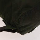 PRADA Backpack Nylon Green Silver Auth 135051-19