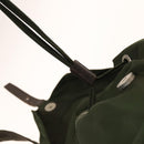 PRADA Backpack Nylon Green Silver Auth 135051-21