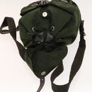 PRADA Backpack Nylon Green Silver Auth 135051-22