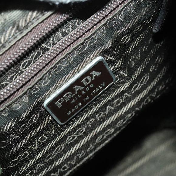 PRADA Backpack Nylon Green Silver Auth 135051