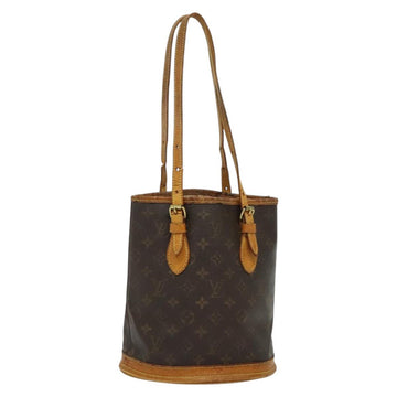 LOUIS VUITTON Monogram Bucket PM Shoulder Bag M42238 LV Auth 135054