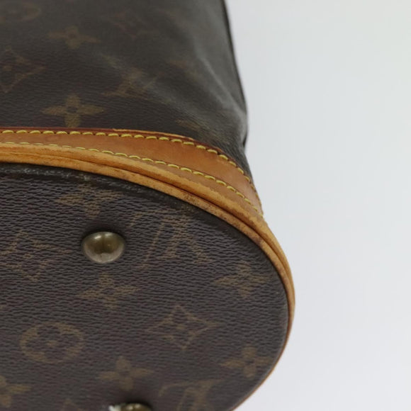 LOUIS VUITTON Monogram Bucket PM Shoulder Bag M42238 LV Auth 135054