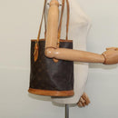 LOUIS VUITTON Monogram Bucket PM Shoulder Bag M42238 LV Auth 135054-22