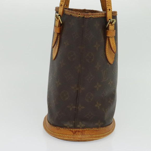 LOUIS VUITTON Monogram Bucket PM Shoulder Bag M42238 LV Auth 135054