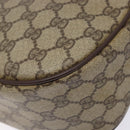 GUCCI GG Supreme Web Sherry Line Shoulder Bag PVC Beige 001 754 6177 Auth 135056-16