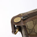 GUCCI GG Supreme Web Sherry Line Shoulder Bag PVC Beige 001 754 6177 Auth 135056-10