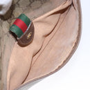 GUCCI GG Supreme Web Sherry Line Shoulder Bag PVC Beige 001 754 6177 Auth 135056-23