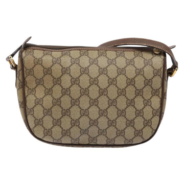 GUCCI GG Supreme Web Sherry Line Shoulder Bag PVC Beige 001 754 6177 Auth 135056 - 0