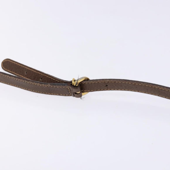 GUCCI GG Supreme Web Sherry Line Shoulder Bag PVC Beige 001 754 6177 Auth 135056