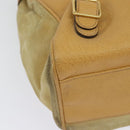 GUCCI Backpack Suede Leather Beige Gold Auth 135058-16