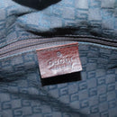 GUCCI Hand Bag Canvas Leather Khaki Brown 30458 Auth 135059-16