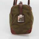 GUCCI Hand Bag Canvas Leather Khaki Brown 30458 Auth 135059-4