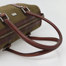 GUCCI Hand Bag Canvas Leather Khaki Brown 30458 Auth 135059-7