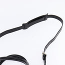 GUCCI Diamante Hand Bag Leather 2way Black Gold 344357 Auth 135065-10