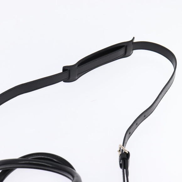 GUCCI Diamante Hand Bag Leather 2way Black Gold 344357 Auth 135065