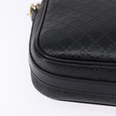 GUCCI Diamante Hand Bag Leather 2way Black Gold 344357 Auth 135065-12